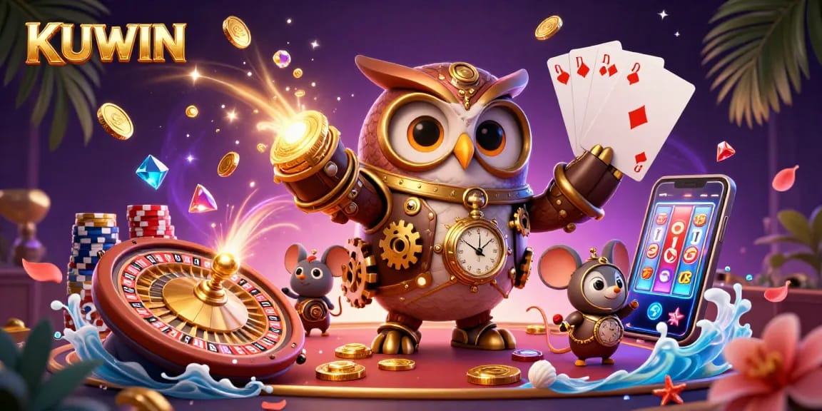 Join the excitement at KUWIN Casino, where golden coins fly and luck spins in vibrant games.