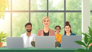 Engaged students participating in Ayurveda online courses, emphasizing interactive learning.