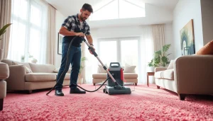 Carpet cleaners lincoln ca deep cleaning plush carpet in a bright room, demonstrating professional cleaning techniques.