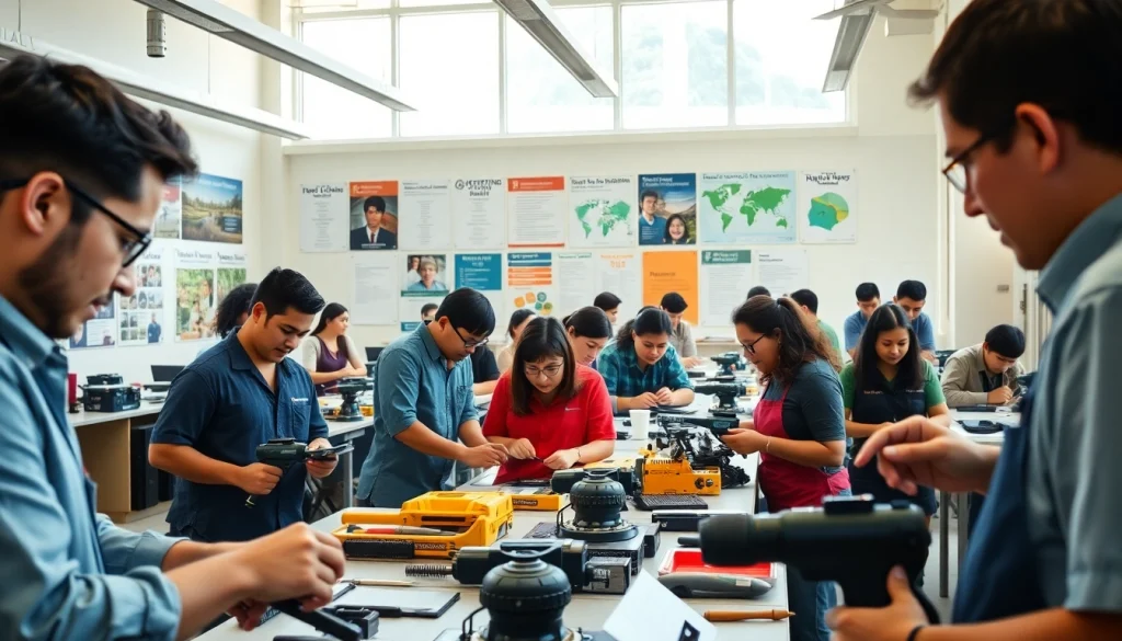 Students collaborate in a trade school Hawaii, showcasing hands-on learning and diverse programs.