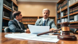 Clearwater truck accident lawyer consulting with a client in a professional setting