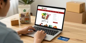 Discover top deals on Halal Grocery products in this engaging online shopping scene.